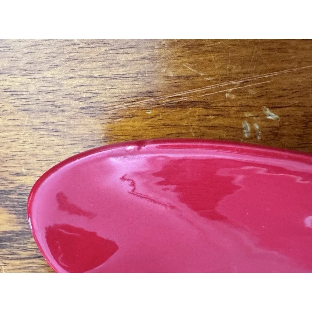Hallmark Red Mittens Vintage‎ Dish Set of 2 Christmas Holiday Snack Bowls No Box